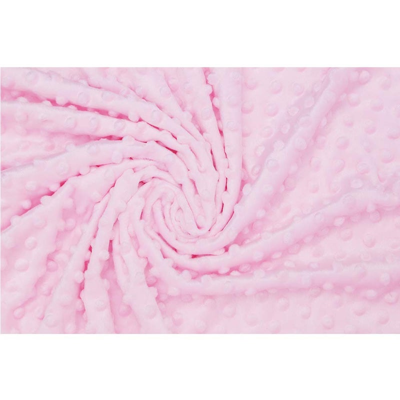 Annlaite Unisex Children's Baby Quilt Soft Baby Blanket Minky Dot- Sherpa Fleece Baby Blanket 30 by 40 Inch Pink - Image 4